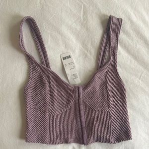 Urban Outfitters Smocked Bustier Tank